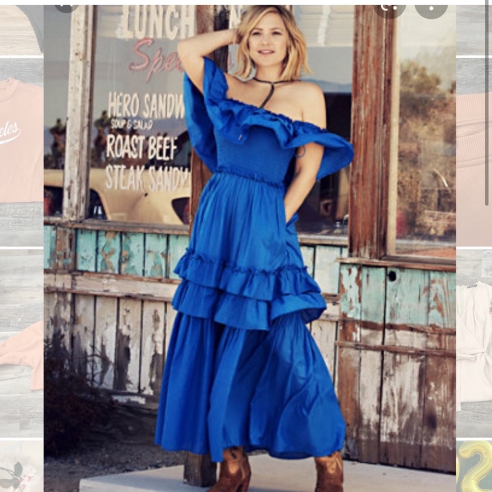 Happy X Nature Royal Blue Maxi Dress